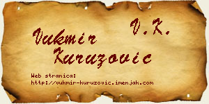 Vukmir Kuruzović vizit kartica